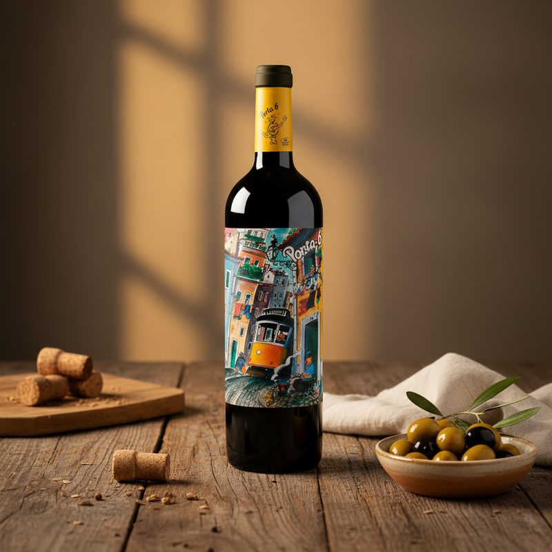 Best Portuguese wines UK — Porta 6 Red PET bottle in lifestyle setting
