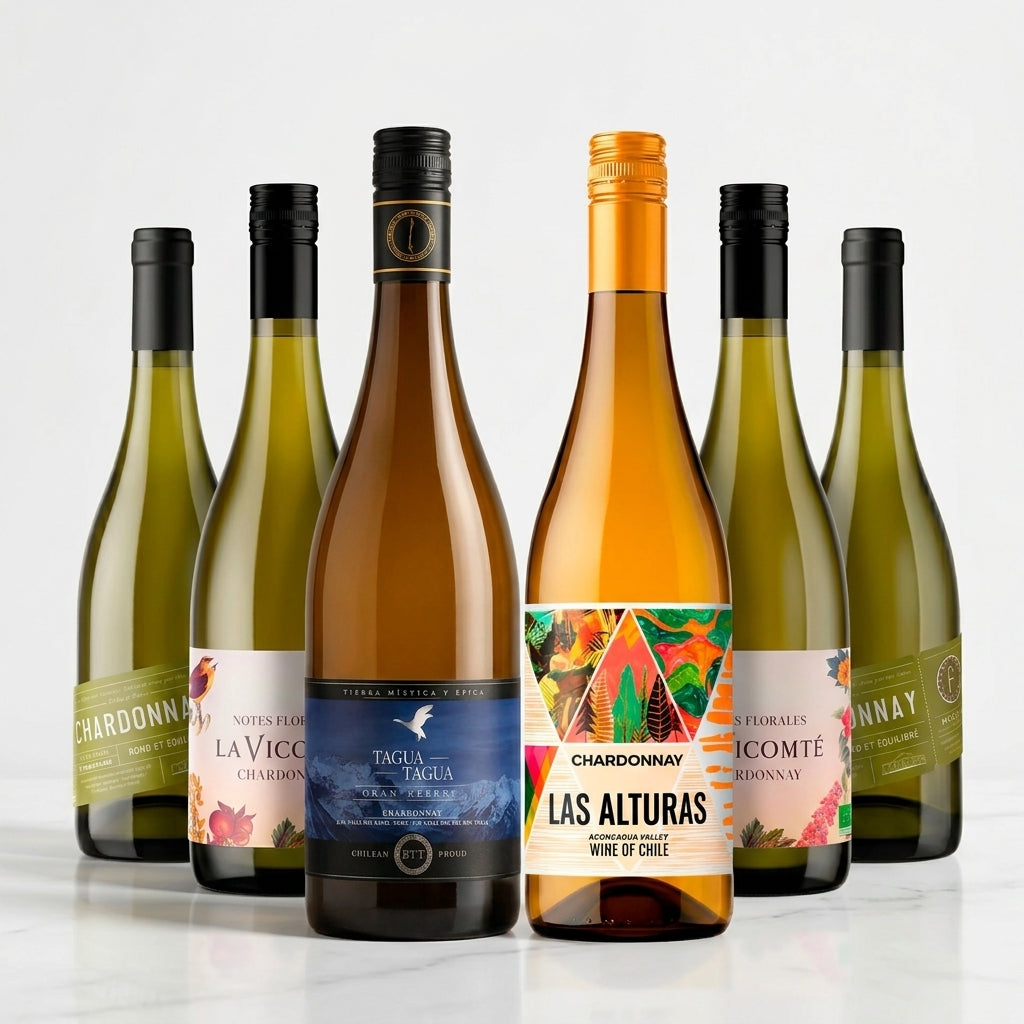 Mixed Chardonnay Wine Case 6 Bottles