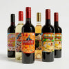 Mixed Painted Cat Wine Case 6 Bottles