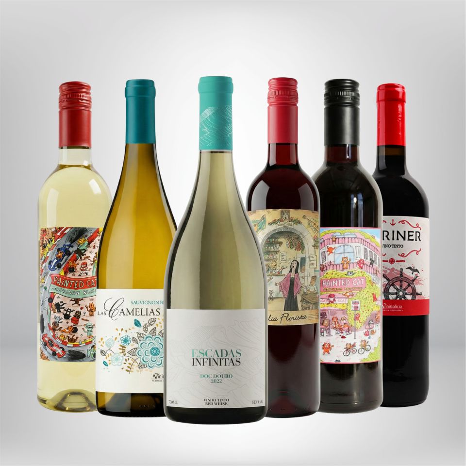 Mixed Red & White 6 bottles case - Bulkyway