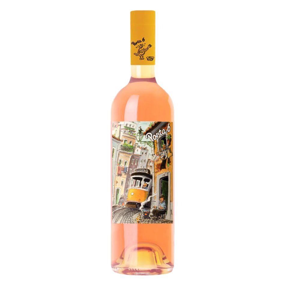 Porta 6 Rose PET, 6 bottles - lightweight shatterproof PET bottle - Bulkyway